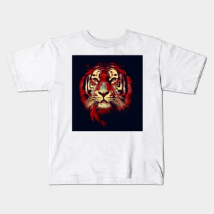 Tiger Head Pop art 2 Kids T-Shirt